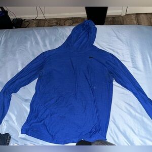 Blue thin hoodie